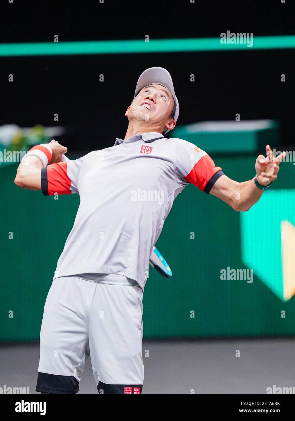 ROTTERDAM, NIEDERLANDE - MÄRZ 1: Während des ABN AMRO World Tennis Tournament 48e in Rotterdam Ahoy am 1. März 2021 in Rotterdam, Niederlande Stockfoto