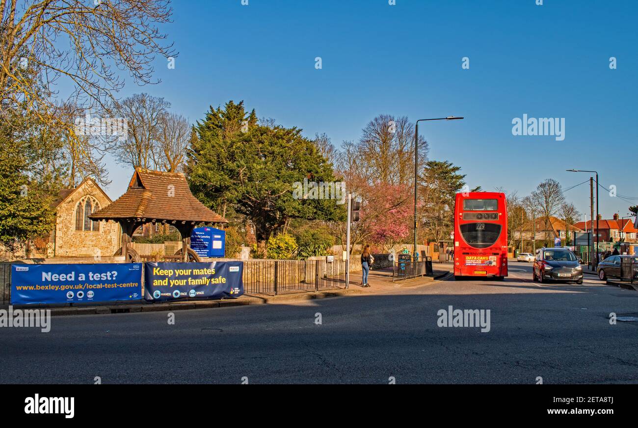 Die Pfarrkirche der Heiligen Dreifaltigkeit, Lamorbey Stockfoto