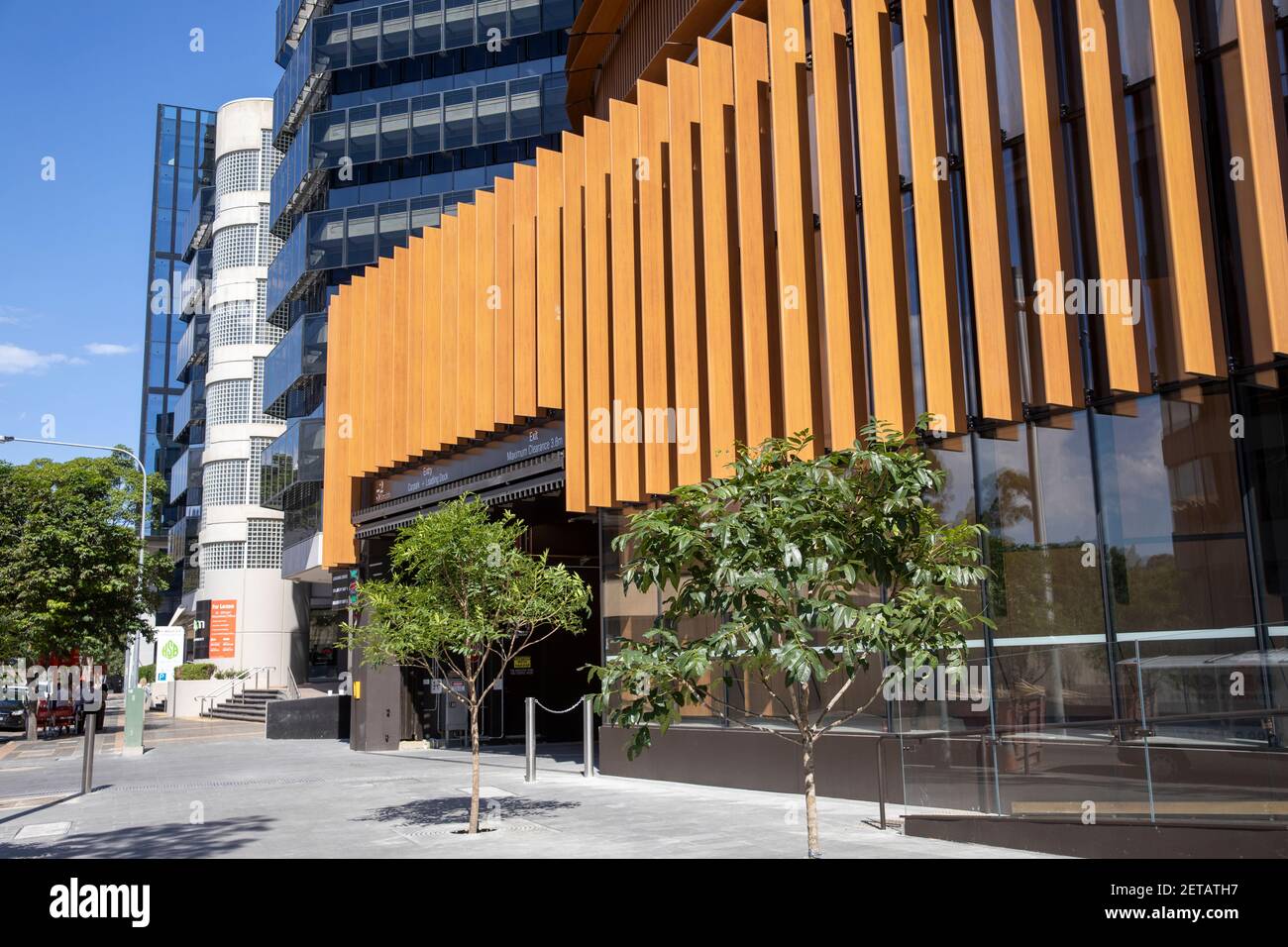 32 Smith Street Parramatta modernes Bürogebäude im Besitz von The GPT Group, Sydney, Australien Stockfoto