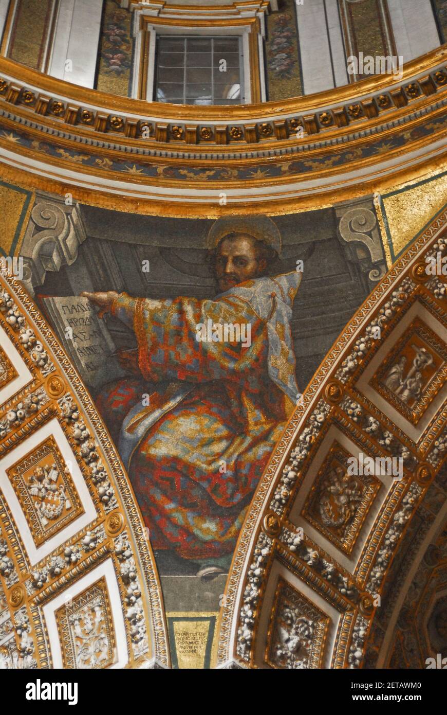 Petersdom, Inneneinrichtung, Vatikanstadt, Rom Stockfoto