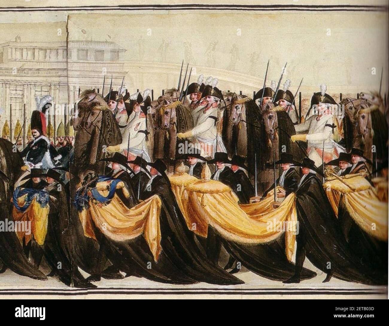 Peter III. Von der Beerdigung Russlands det10. Stockfoto