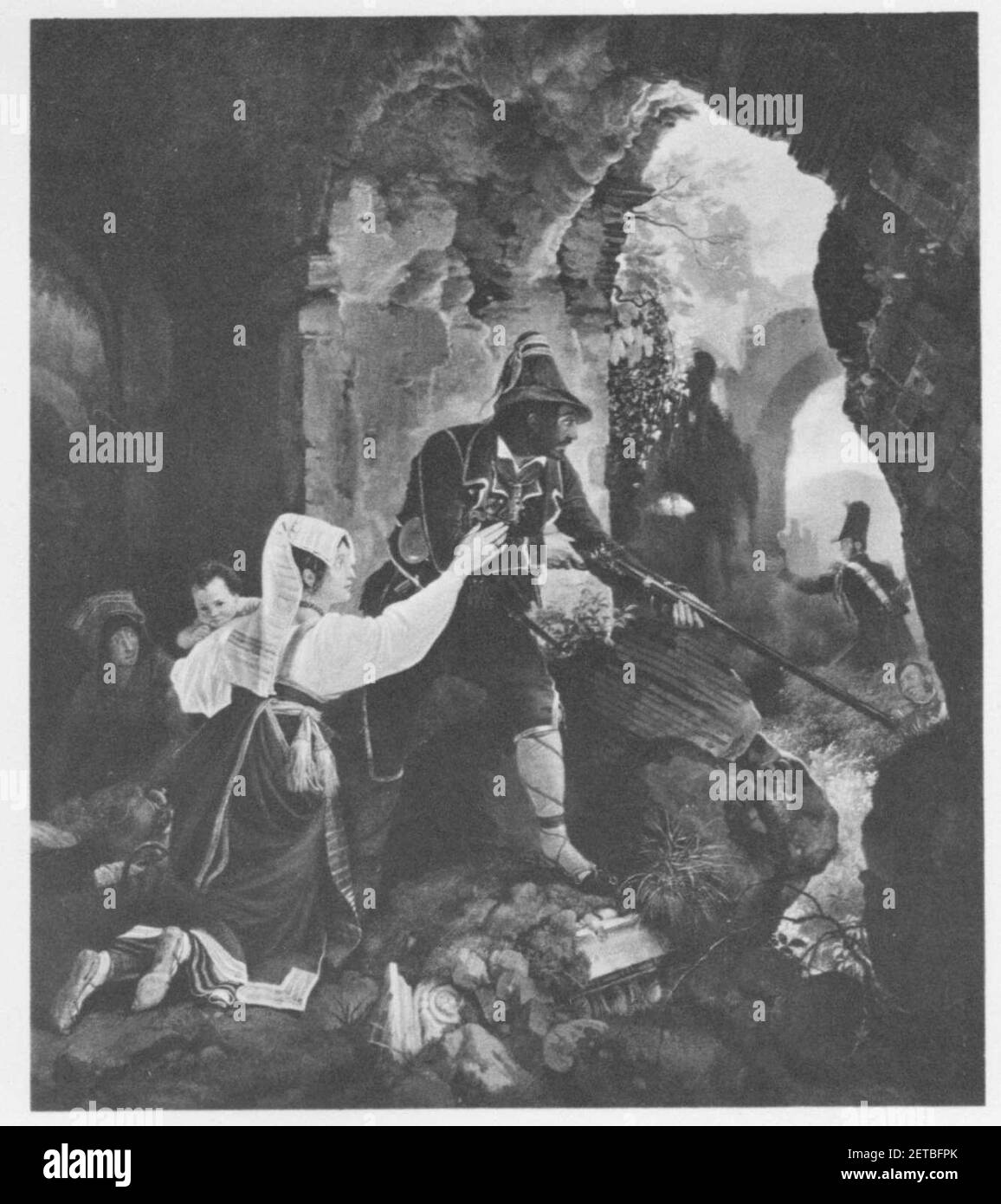 Peter von Hess Räuber Barbone. Stockfoto