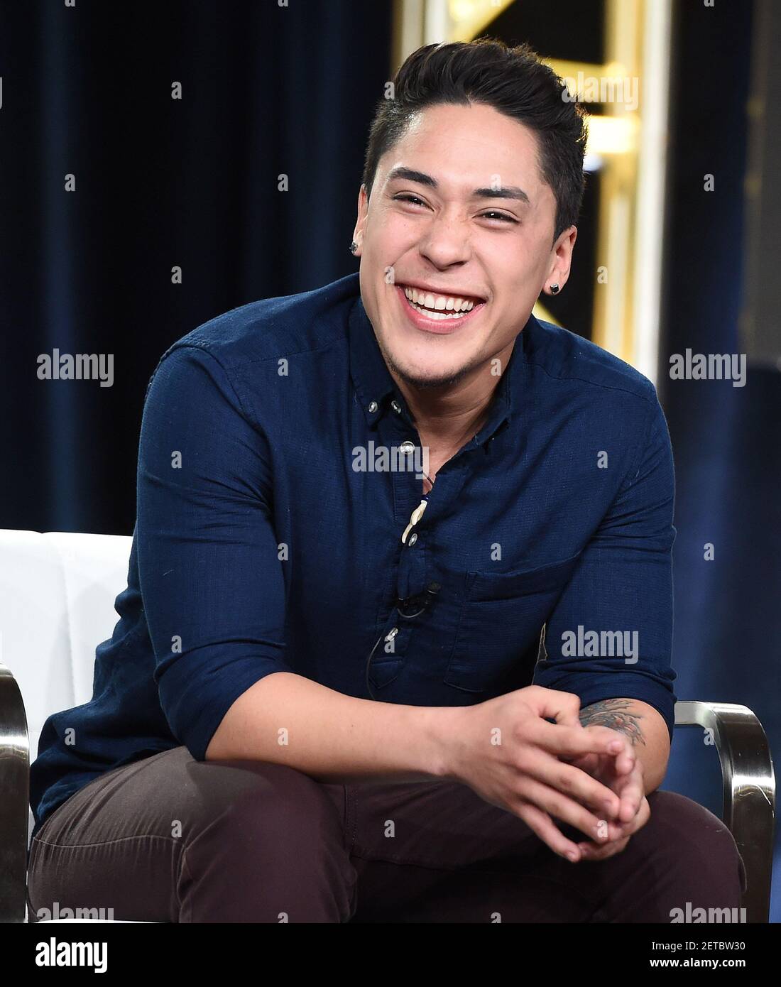 PASADENA, CA - JANUAR 13: Andre Millan auf der Bühne während der "Nat Geo WILD" Panel auf dem National Geographic Channel 2017 Winter TCA Press Tour im Langham Huntington Hotel am 13. Januar 2017 in Pasadena, Kalifornien. (Foto von Frank Micelotta/FOX/PictureGroup) *** Bitte benutzen Sie das Credit from Credit Field *** Stockfoto