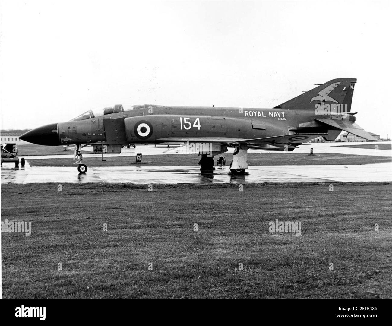 Phantom FG,1 von 767 Naval Air Squadron geparkt. Stockfoto