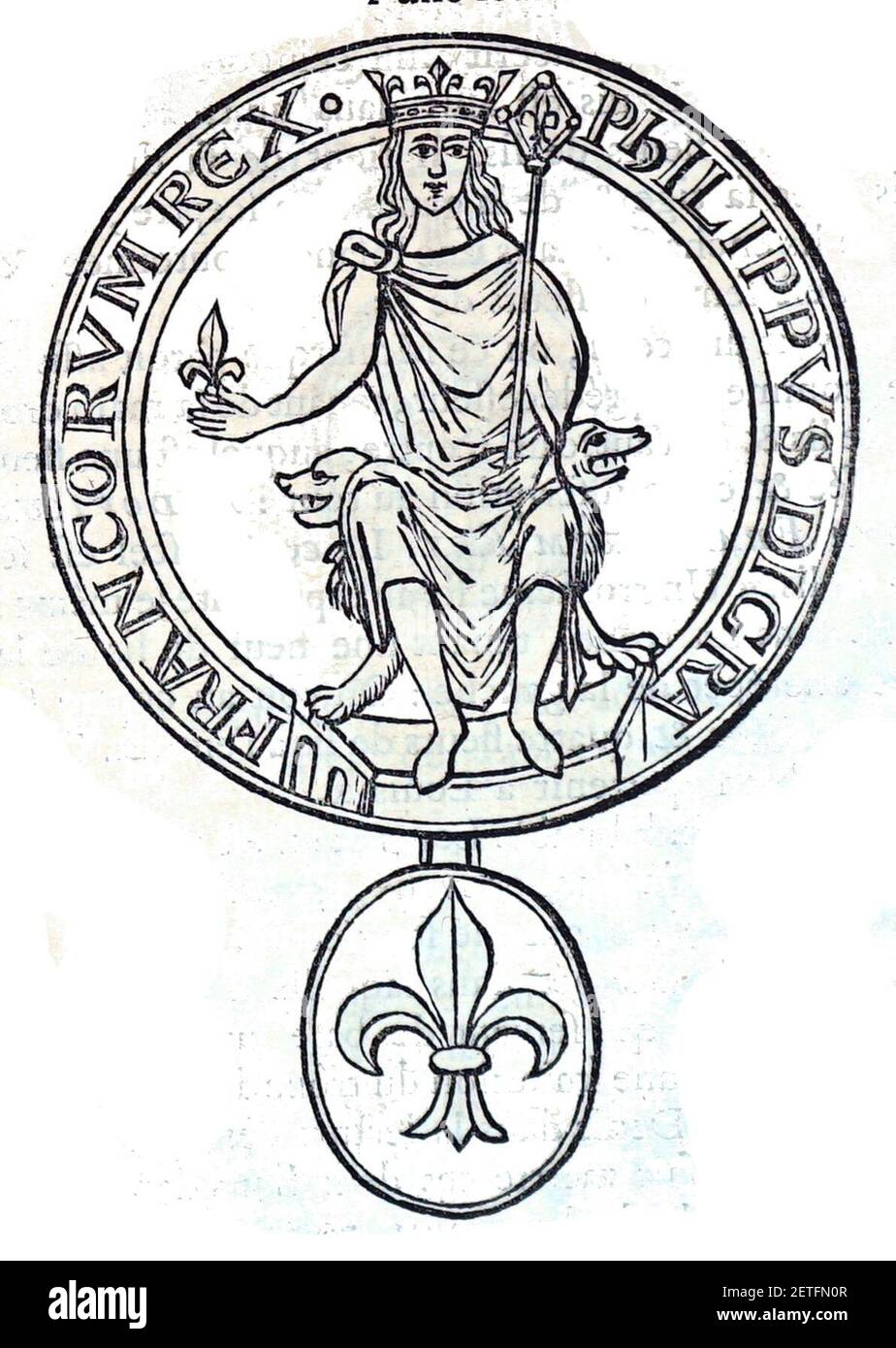 Philippe II abbaye St ouen Rouen 17059. Stockfoto