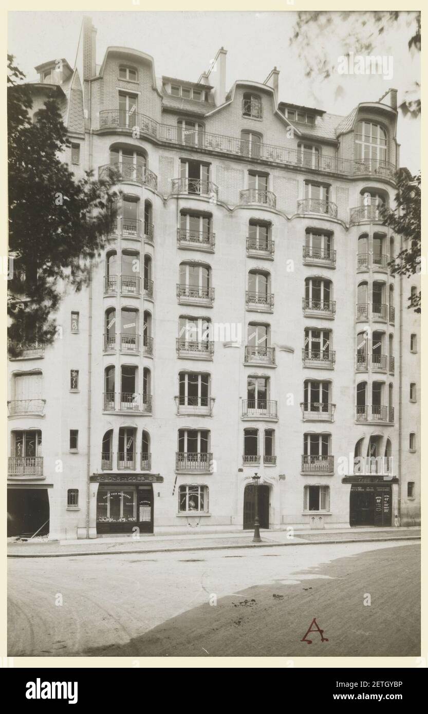 Foto, Foto des Wohnhauses von Hector Guimard (Nr. L 2, S. 1911) Stockfoto