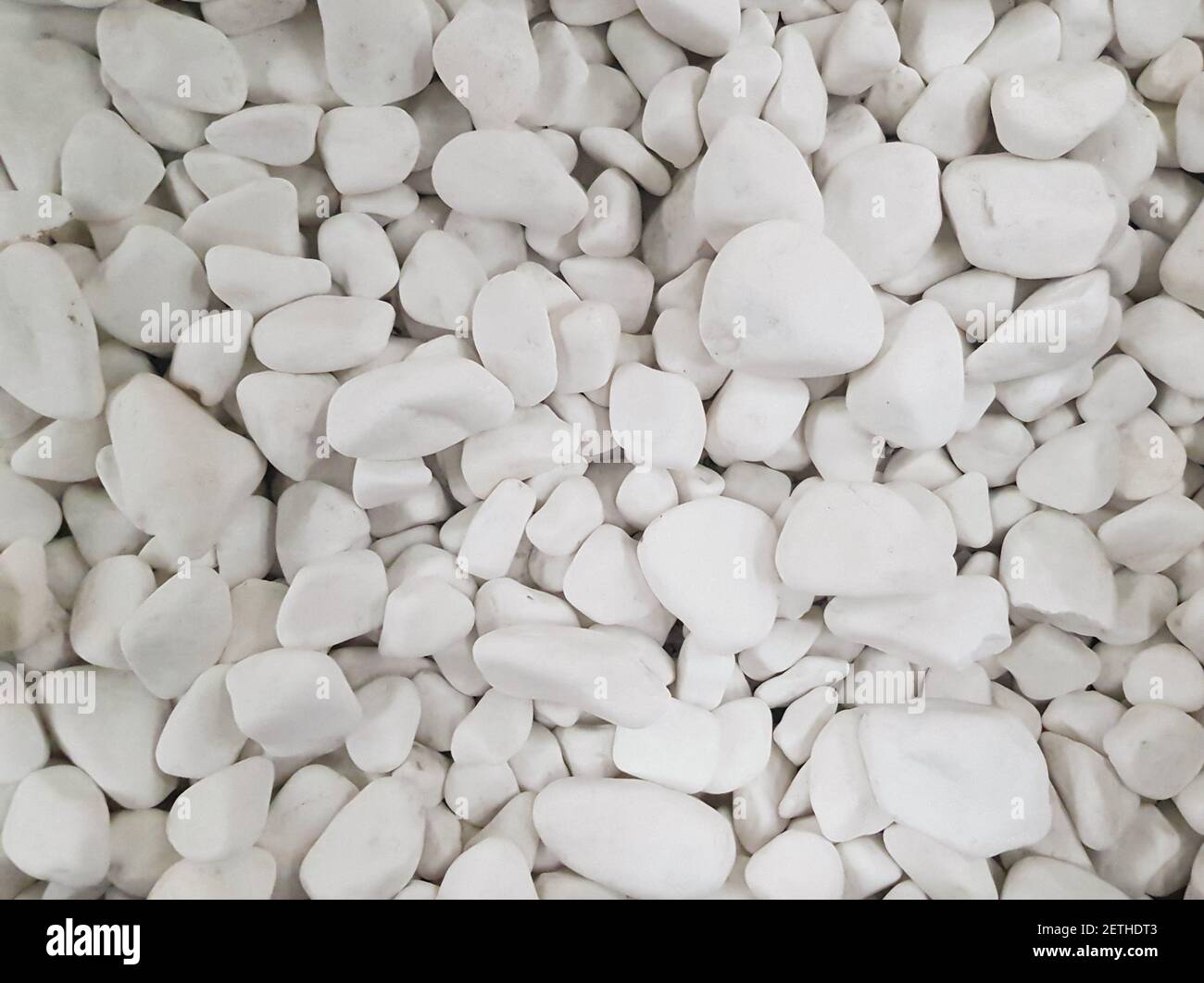 Hintergrund aus weißen Steinen. Textur Hintergrund von weißen Steinen Stockfoto