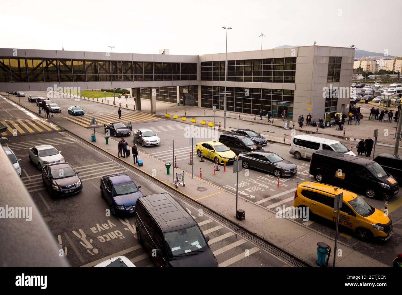 Istanbul/türkei-02/04/2020: internationaler Flughafen sabiha gokcen Stockfoto