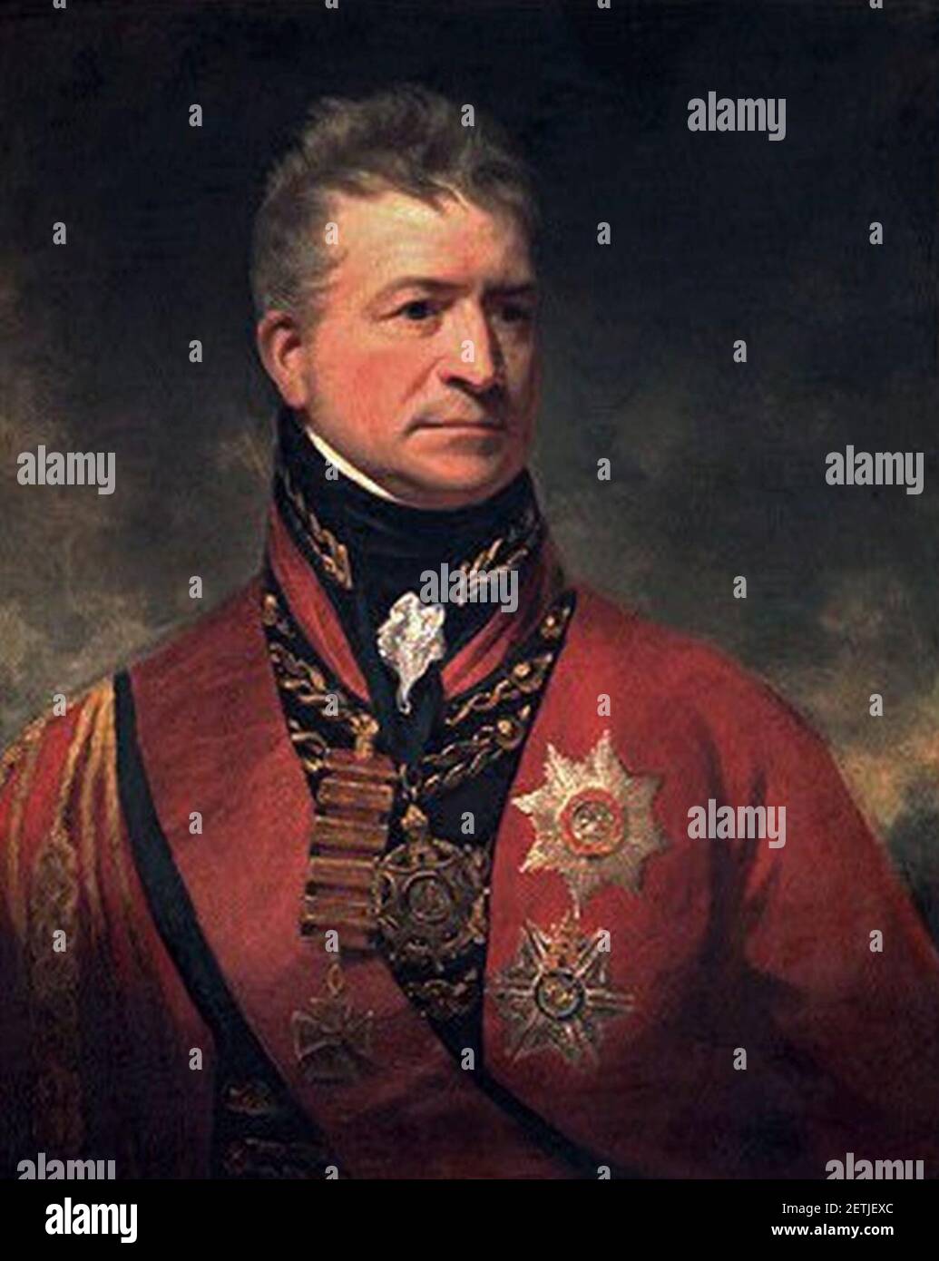 Sir Thomas Picton. Stockfoto