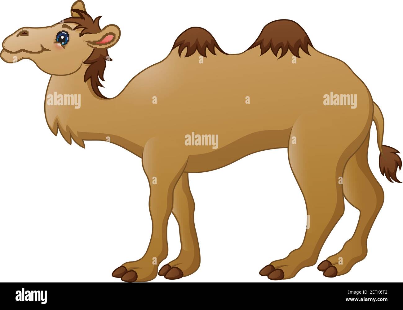 Vektor-Illustration von Cute Kamel Cartoon Stock Vektor