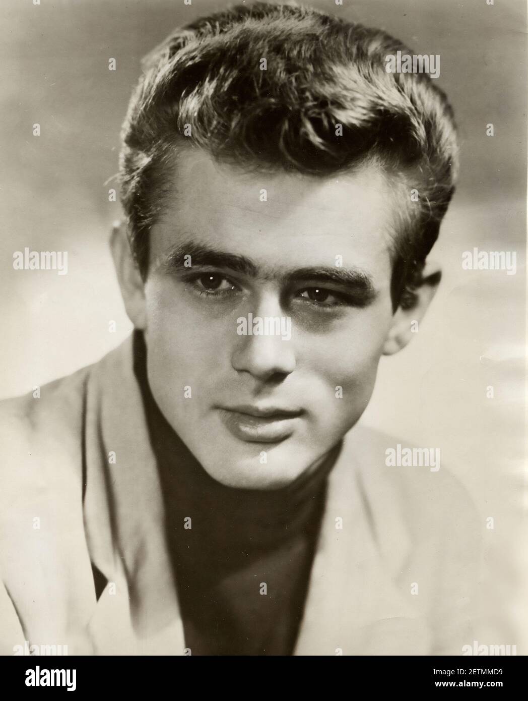 James Dean Porträt, Filmstar, Vintage-Foto Stockfoto