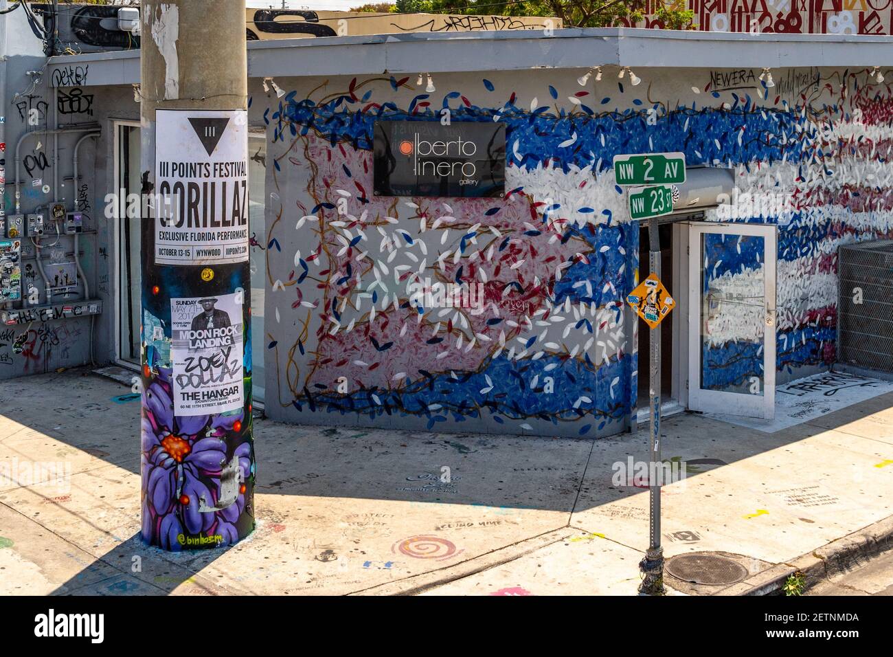 Wynwood Walls und seine Wandmalereien, Miami, Florida Stockfoto