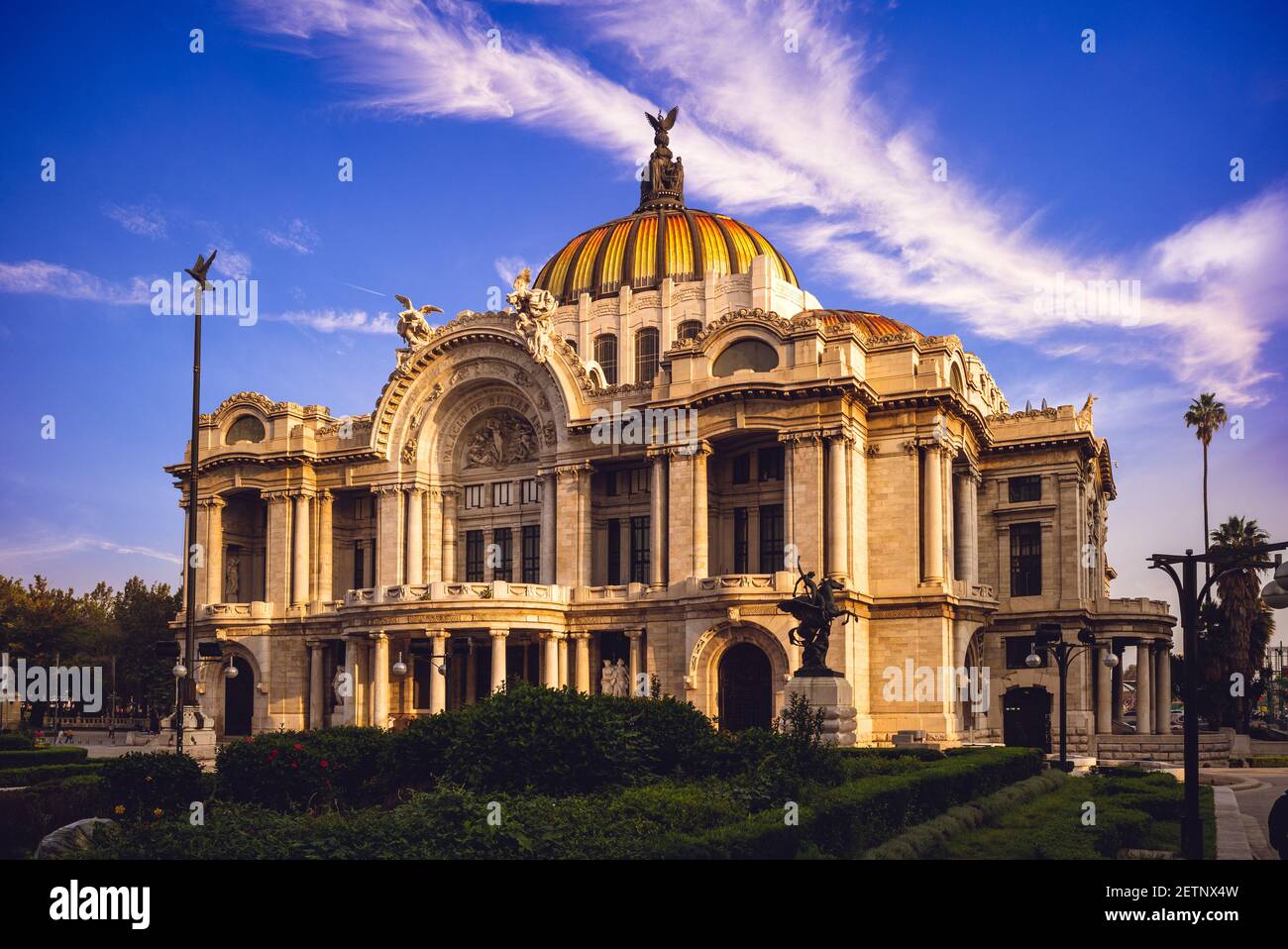 Palacio de Bellas Artes, Palast der Schönen Künste, Mexiko-Stadt. Übersetzung: 'Palast der Schönen Künste' Stockfoto