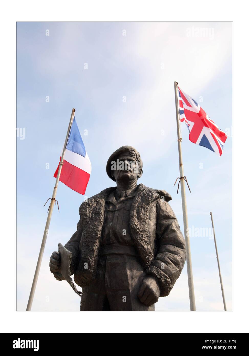 Brittish vetrans bei D Day gedenkfeiern in Colleville - Montgomery (Sword Beach Landing Site) in der Normandie, Frankreich. 5/6/2008 Fotografie von David Sandison The Independent Stockfoto