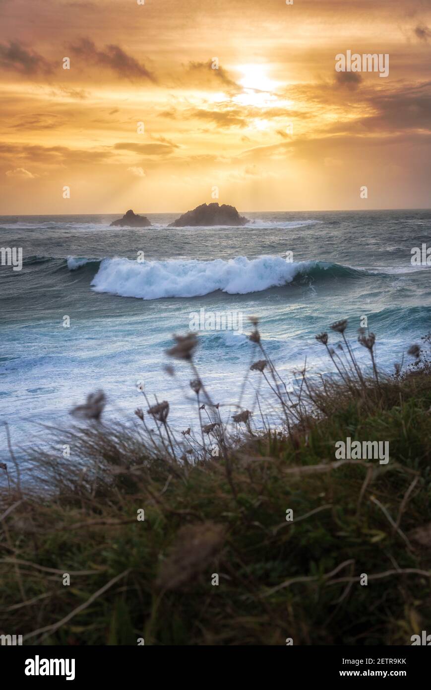 Godrevy Point Lighthouse Stockfoto