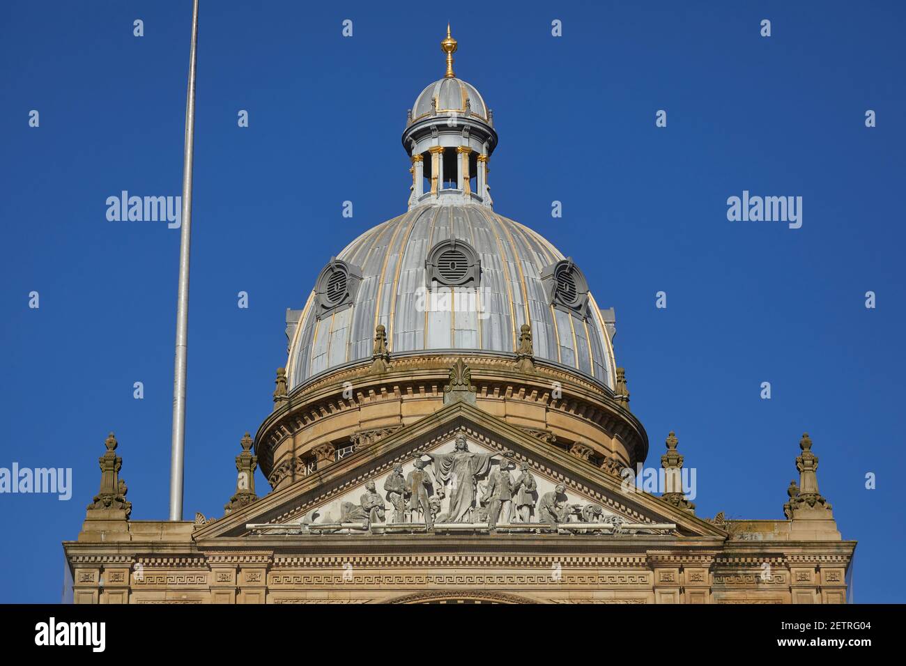 Birmingham City Centre Wahrzeichen Grade II* denkmalgeschützten Ratshaus, Victoria Square, und der Fluss, besser bekannt als die Floozie im Whirlpool Stockfoto