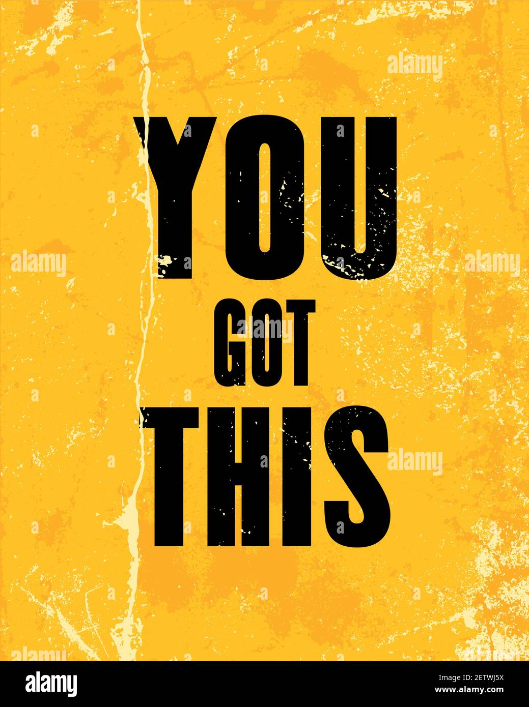 Inspirierende Motivation Zitat mit Text You Got This. Vektor Typografie Poster Design Konzept Stock Vektor