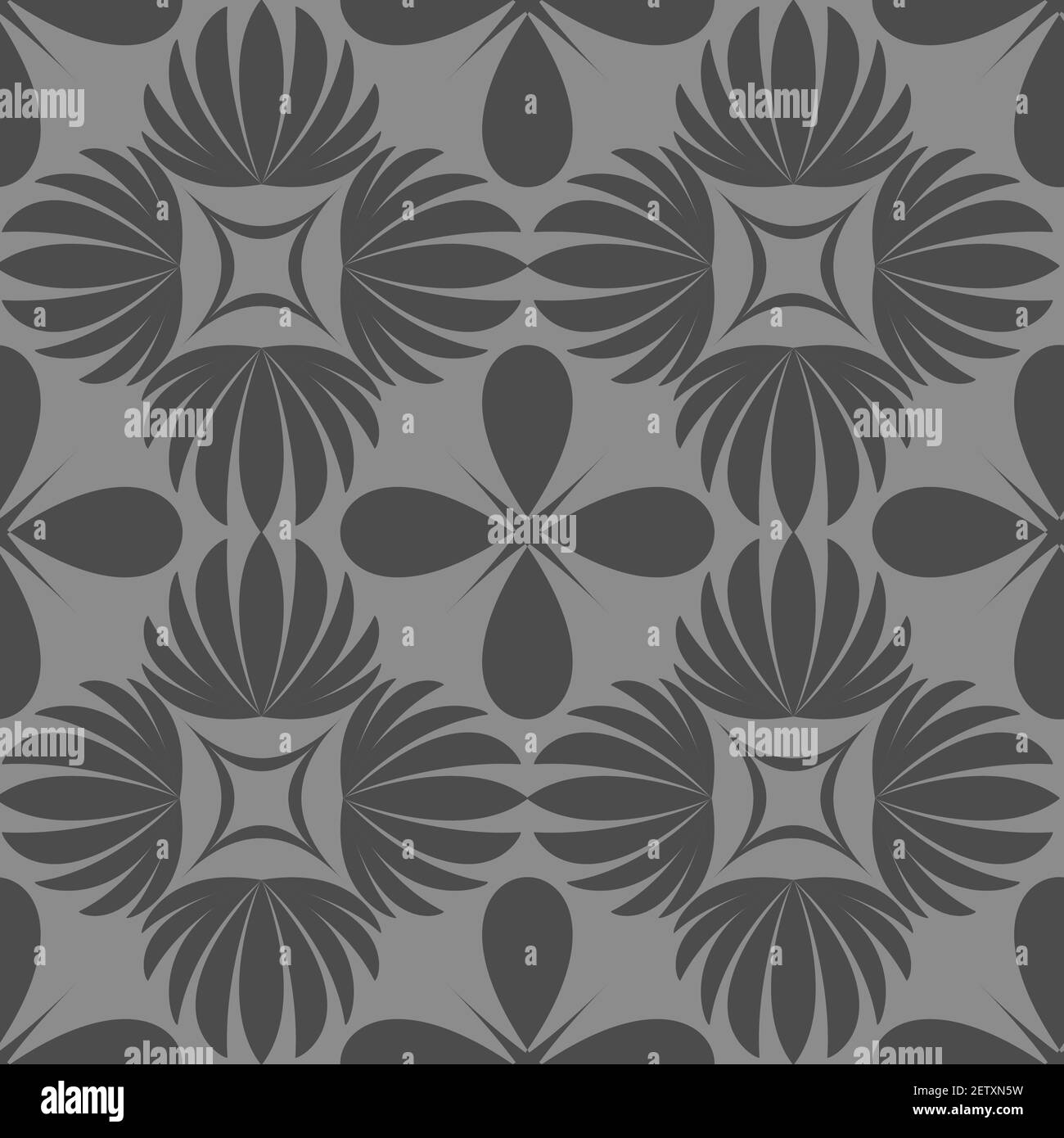 Floral Vektor Nahtloses Muster-Design für Tapeten, Textil, Oberfläche, Mode, Hintergrund, Fliesen, stationär, Wohnkultur, Einrichtung etc. Stock Vektor