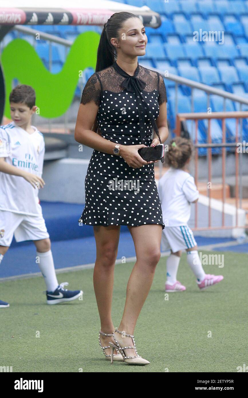 Real Madrids neuer Spieler Theo Hernandez's Freundin Adriana Pozueco. Juli 10, 2017. (Foto von Acero/Alter Photos) *** Bitte benutzen Sie das Credit-Feld *** Stockfoto