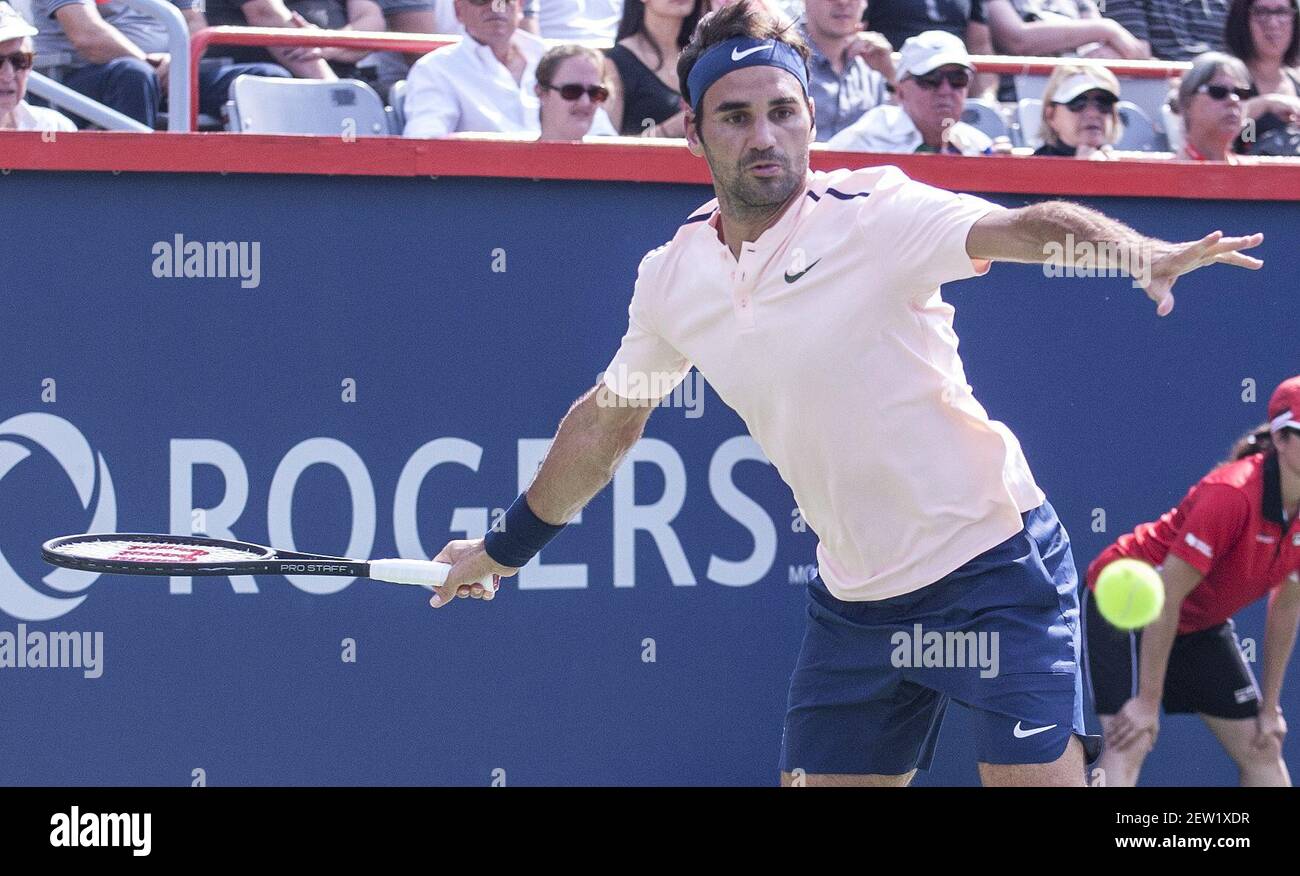 Montreal Rogers Cup 2017 Am 12 August 2017 Robin Haase Ned Gegen Roger Federer 2 6 3 7 69 5 Roger Federer Erreicht Das Rogers Cup Finale Nach Dem Spiel Gegen Den Niederlander