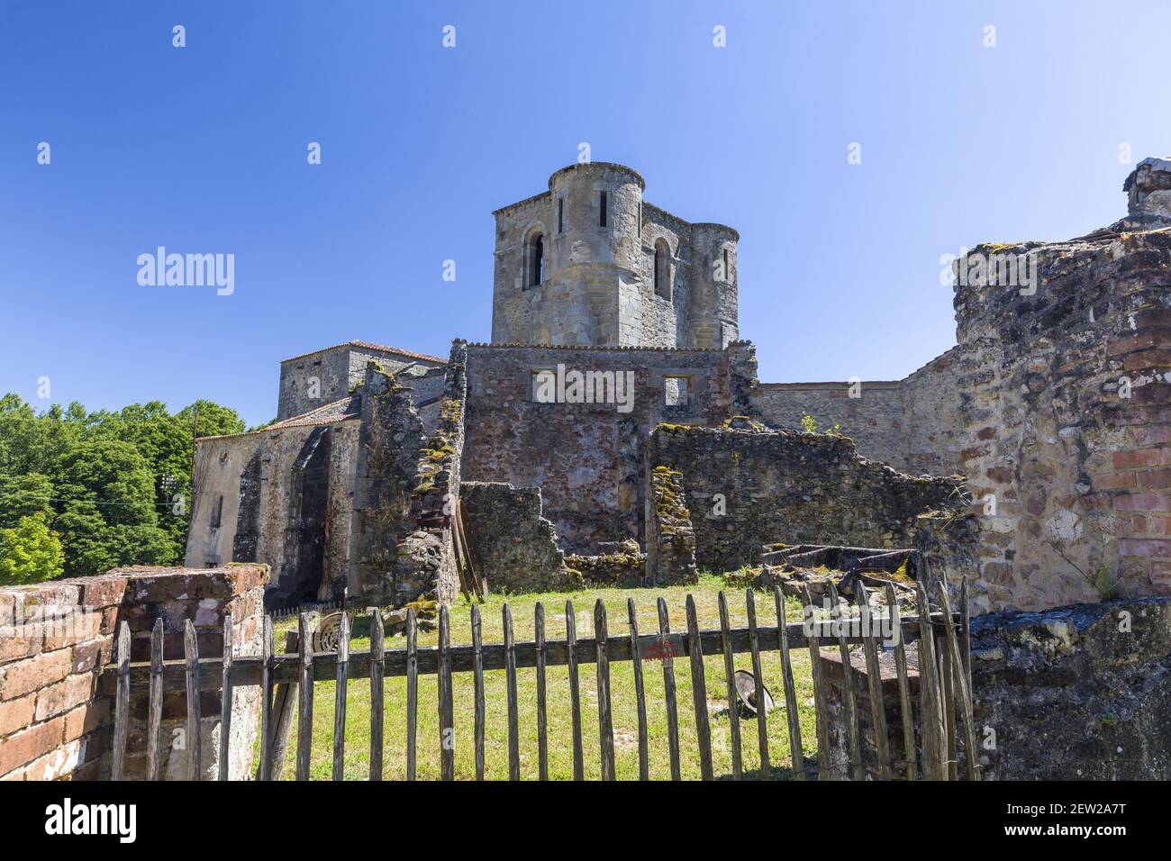 Frankreich, Haute-Vienne, Oradour-sur-Glane, Märtyrerdorf, das im Zweiten Weltkrieg am 10. Juni 1944 von der SS-Kompanie das Reich zerstört wurde Stockfoto