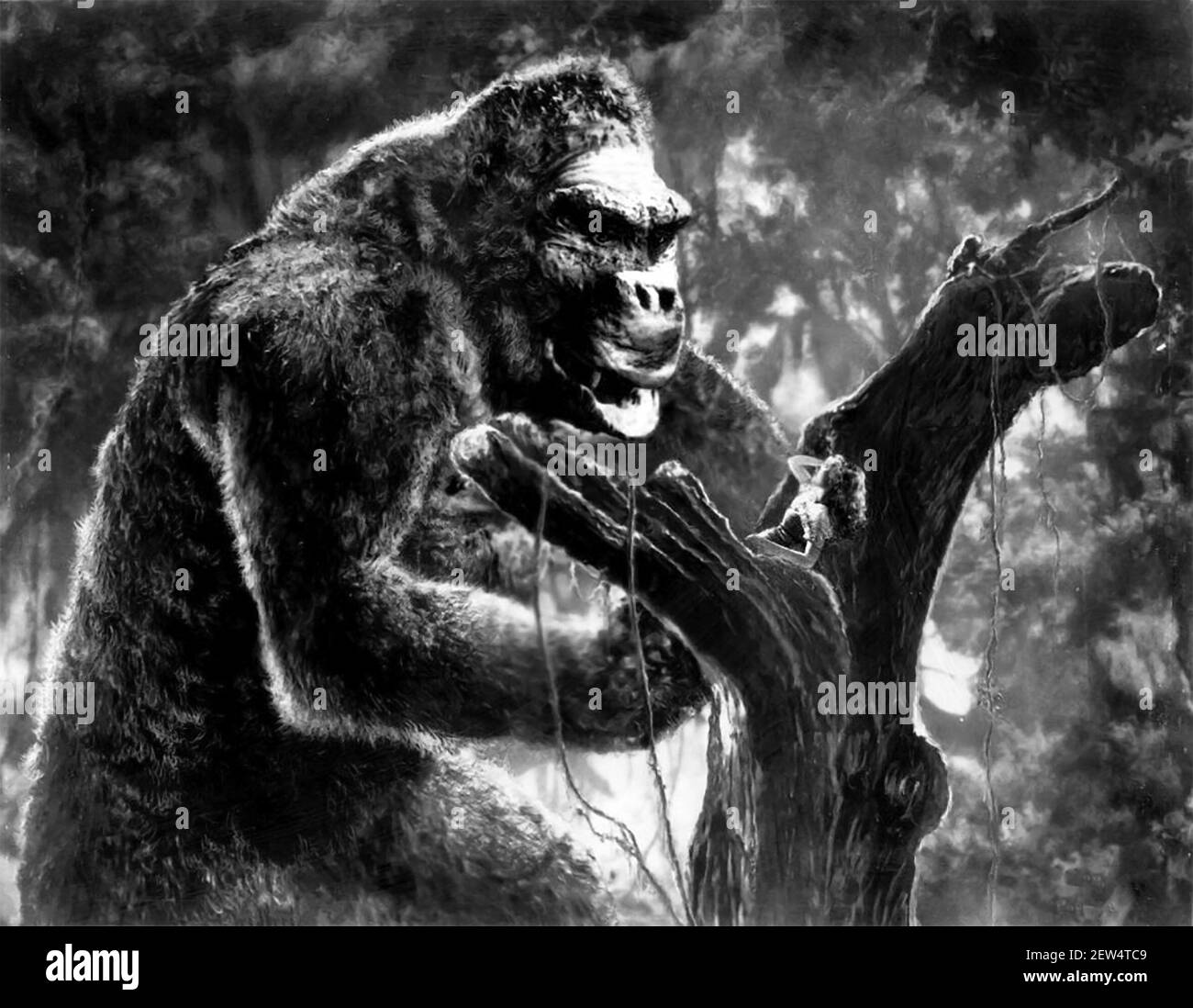 Publizistes Foto für den Film 'King Kong' von 1933, der Fay Wray mit dem riesigen Affen zeigt Stockfoto