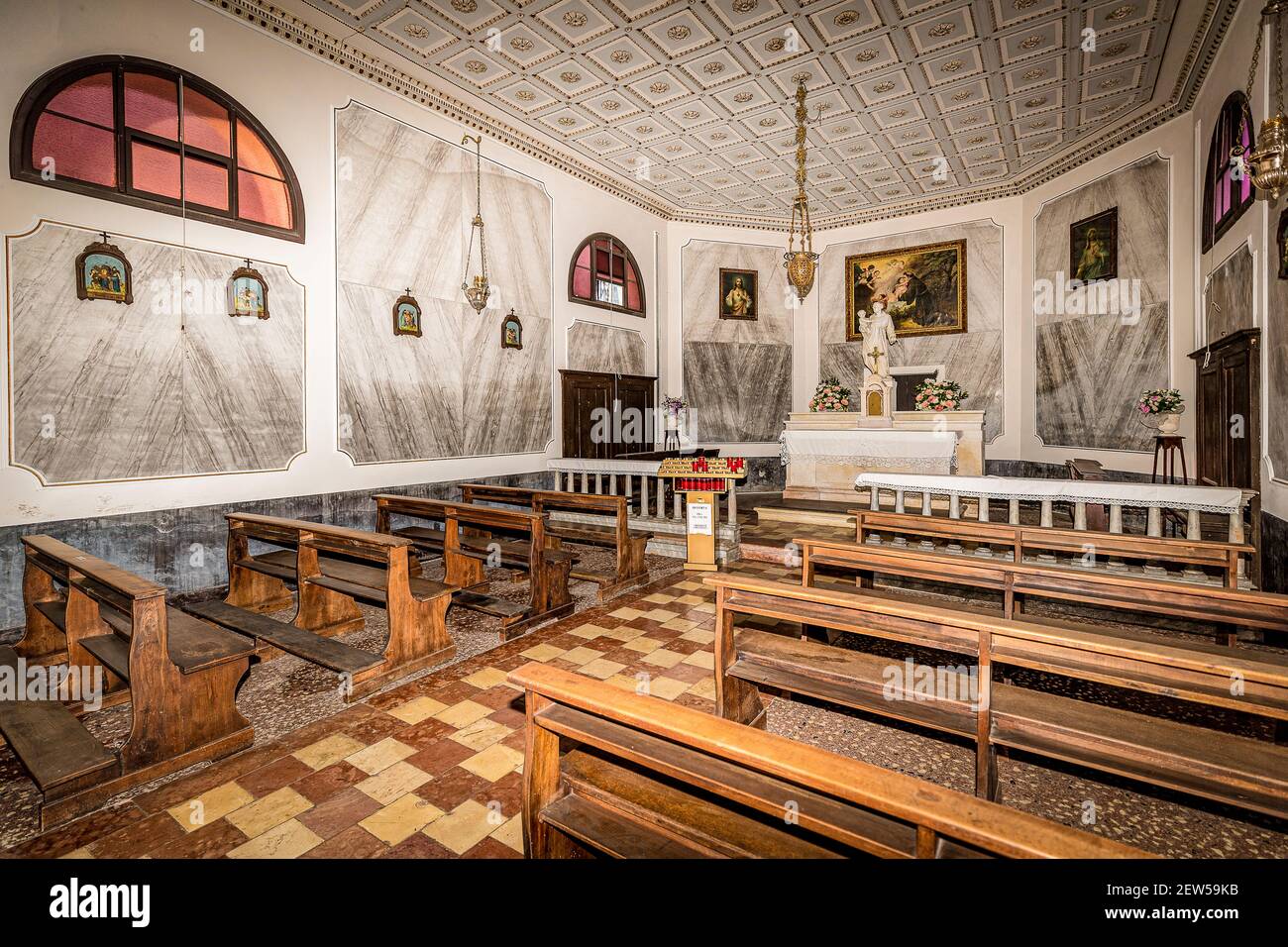 Italien Venetien - Oratorio di Sant'Antonio ( XVII Jahrhundert ) - Castello di Godego (TV) Stockfoto