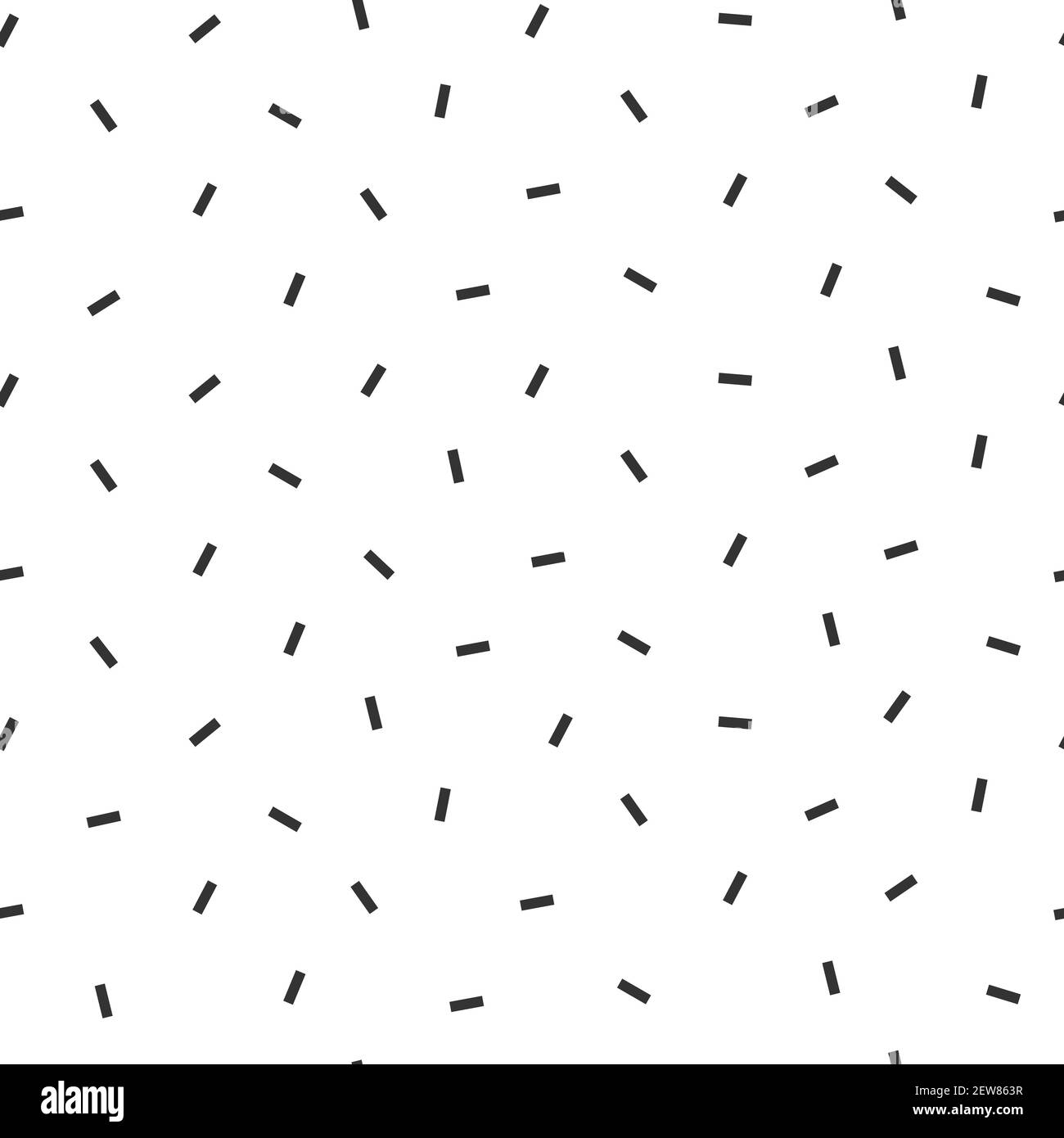 Nahtloses abstraktes Muster von kleinen schäbigen Kratzern oder Flecken auf Weiß. Memphis-Stil. Genarbte Oberfläche. Vektor-Textur mit schwarzen Konfetti-Partikeln o Stock Vektor