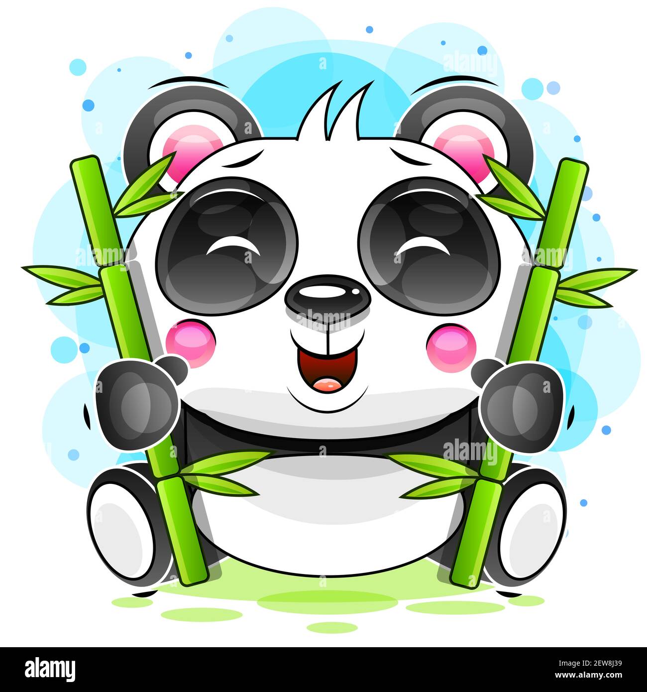 Vektor Panda, Illustration Panda, Vektorgrafik. Tier Stock Vektor