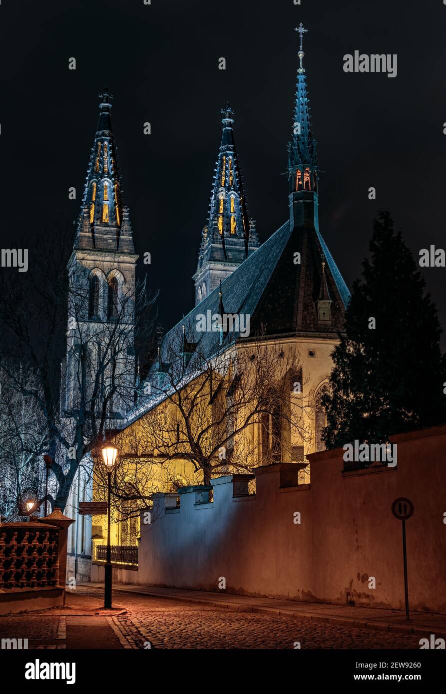 Basilika der Heiligen Peter und Paul in Vysehrad, Prag, Tschechische republik Stockfoto