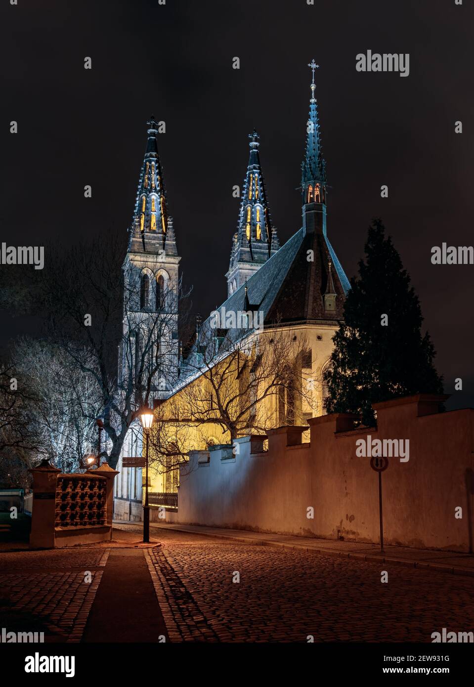 Basilika der Heiligen Peter und Paul in Vysehrad, Prag, Tschechische republik Stockfoto