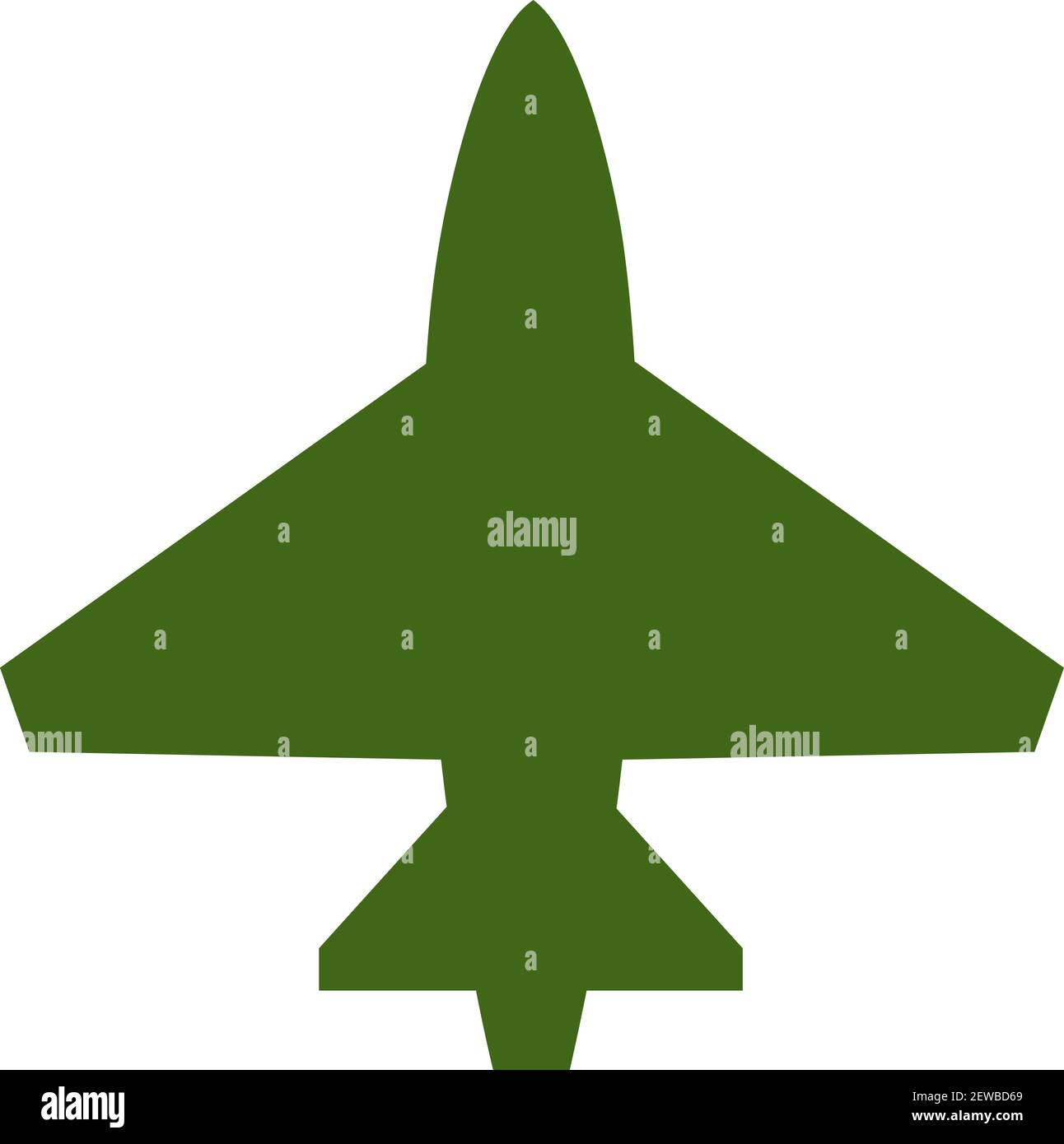 Armee Kampfflugzeug, Illustration, Vektor auf weißem Hintergrund. Stock Vektor