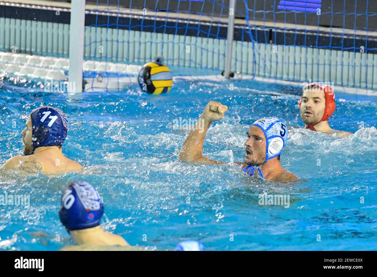 Rom, Italien. März 2021, 02nd. LEN Champions League - Pro Recco vs JUG Adriatic (Foto: Carlo Cappuccitti/Pacific Press) Quelle: Pacific Press Media Production Corp./Alamy Live News Stockfoto