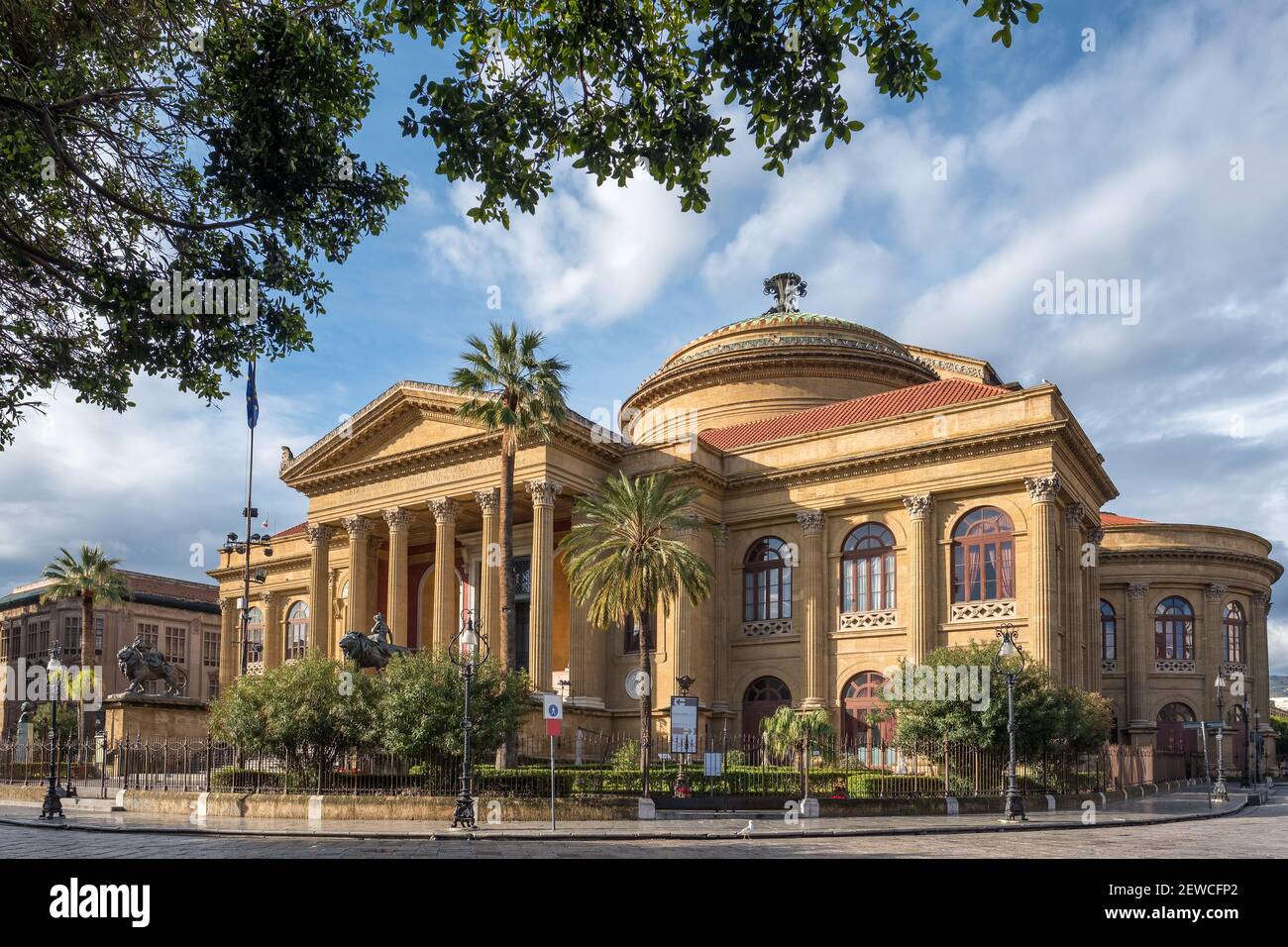 Teatro Massimo in Palermo, Sizilien Stockfoto