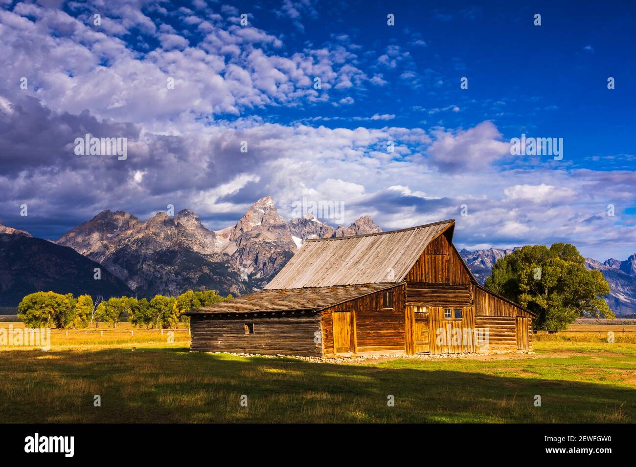 The Moulton Barn on Mormon Row, Grand Teton National Park, Wyoming USA Stockfoto