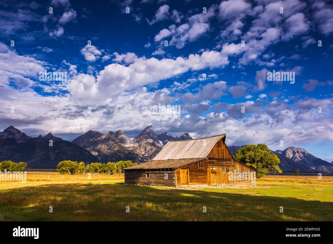 The Moulton Barn on Mormon Row, Grand Teton National Park, Wyoming USA Stockfoto