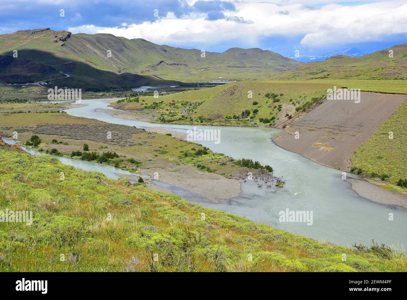 Nationalpark Torres del Paine. Paine River. Provincia de Ultima Esperanza, Magallanes y Antartica Chilena. Stockfoto