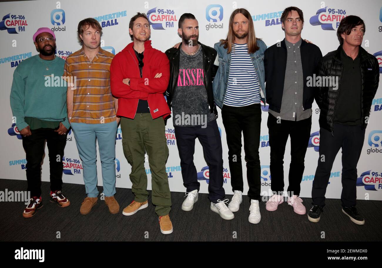 Jun 08, 2019 - London, England, UK - Capital Radio Summertime Ball, Fotoserien: Maroon 5 Stockfoto