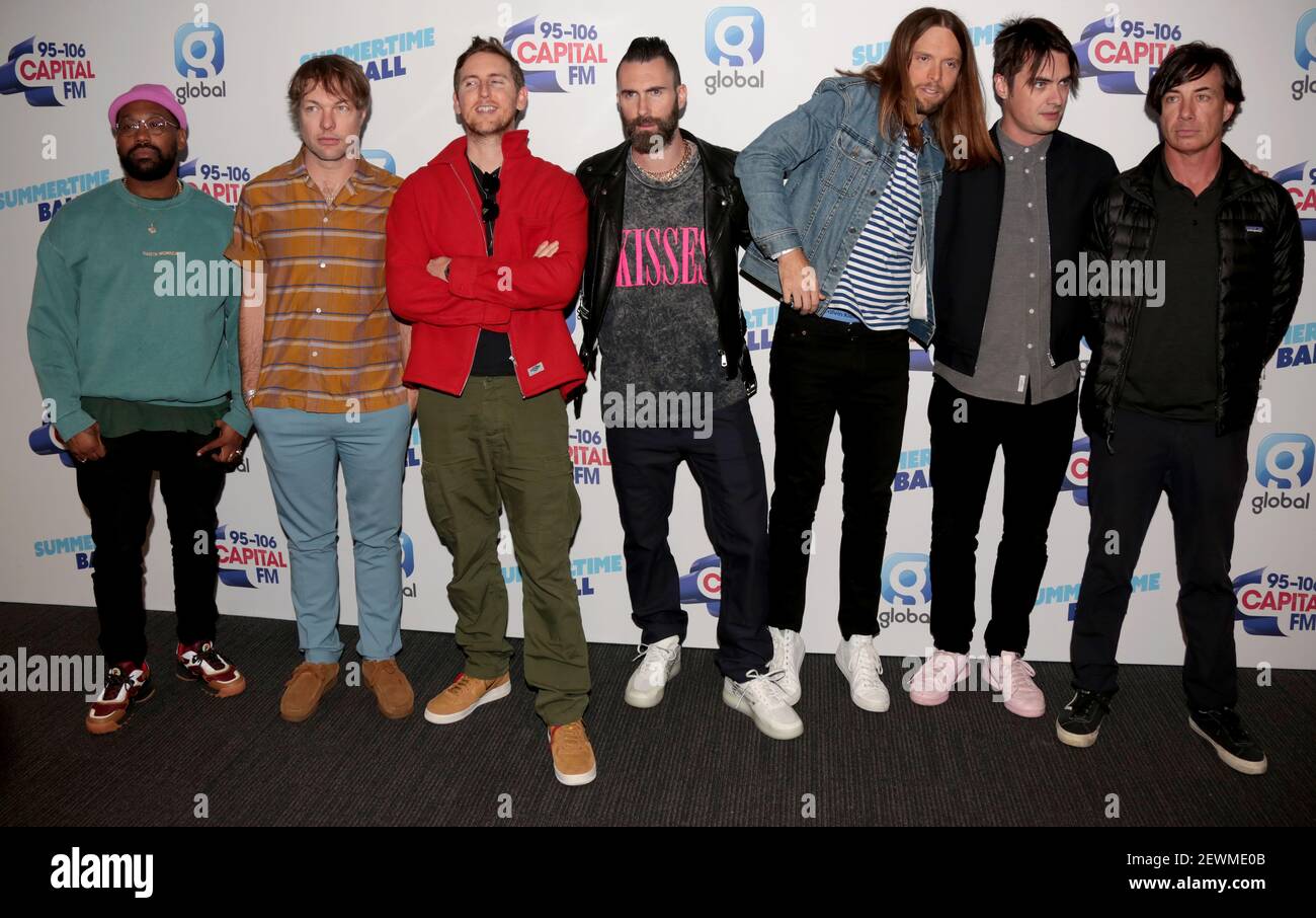 Jun 08, 2019 - London, England, UK - Capital Radio Summertime Ball, Fotoserien: Maroon 5 Stockfoto