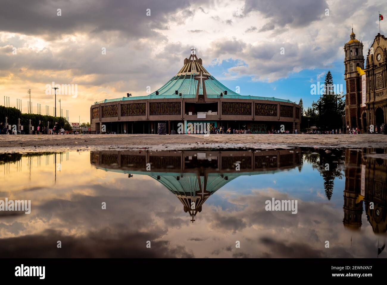 Basilika Unserer Lieben Frau von Guadalupe, Mexiko Stadt Stockfoto