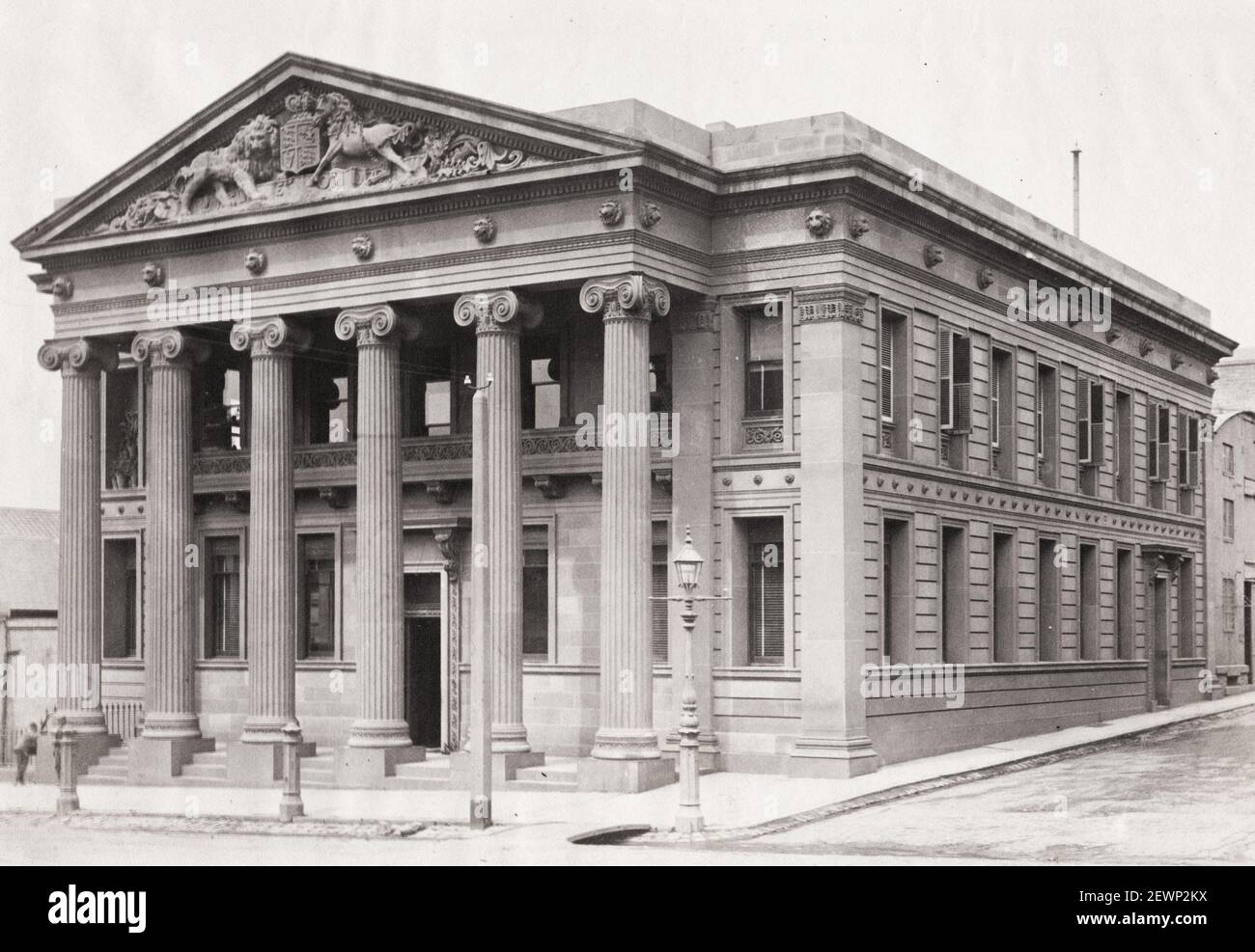 Vintage Ende 19th Jahrhundert Foto: Bank of Australia, Melbourne, Victoria Stockfoto