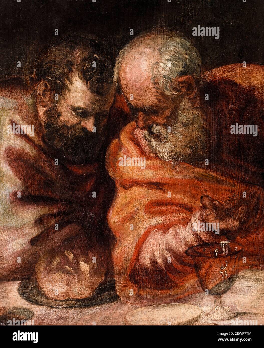 Jacopo Tintoretto, zwei Apostel, Gemälde, 1550-1594 Stockfoto