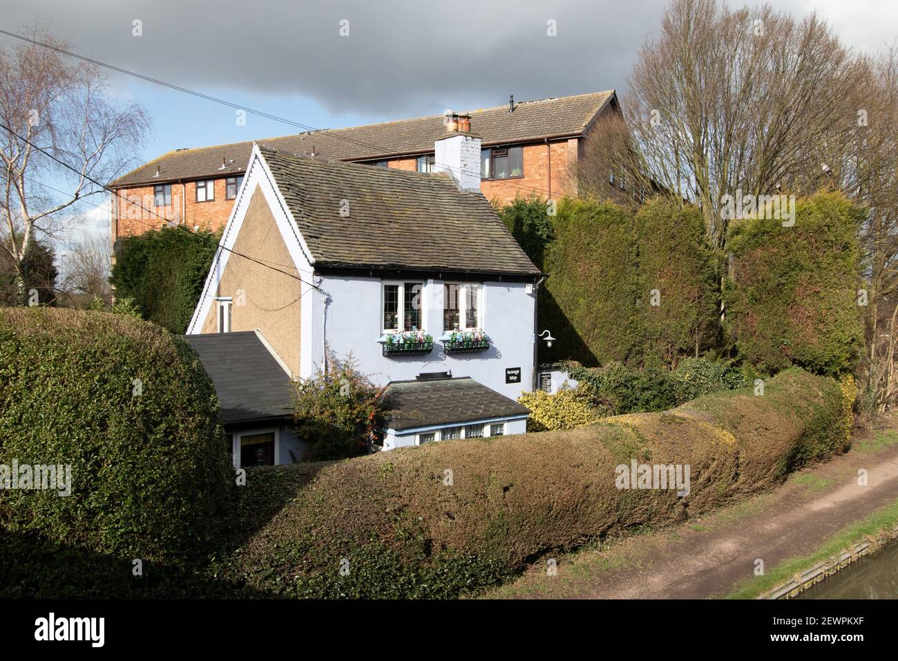 Marshwiggle Cottage liegt an der Seite des Coventry Canal am Stadtrand