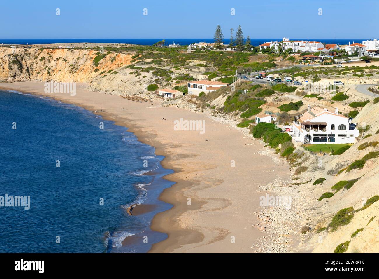 Mareta Strand, Sagres, Vila do Bispo, Faro Bezirk, Algarve, Portugal, Europa Stockfoto