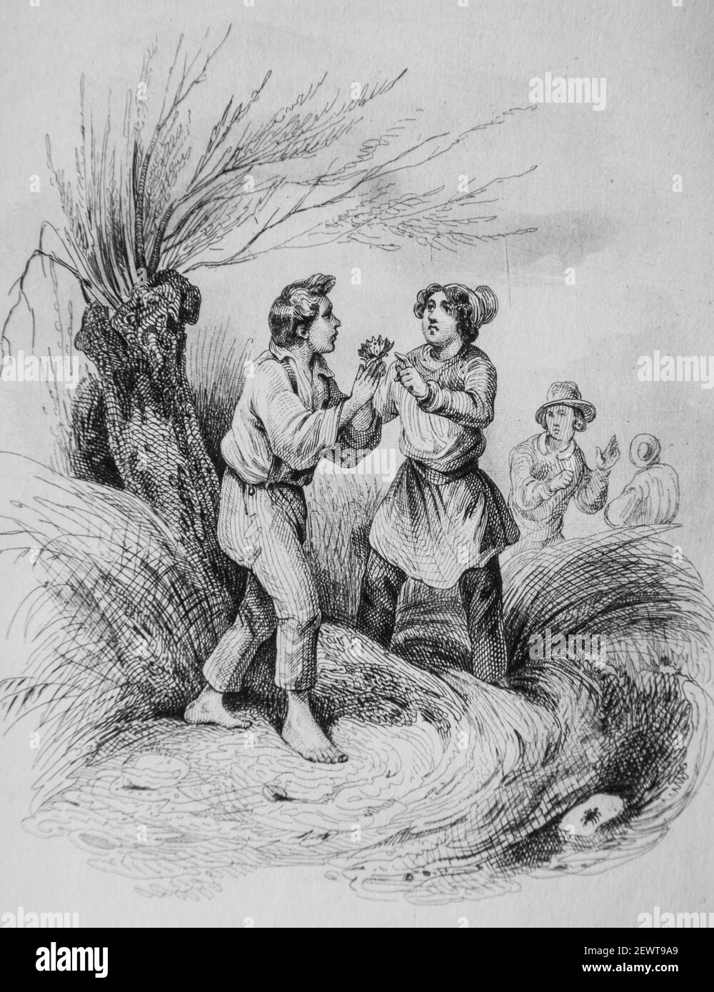 le grillon, Fables de florian illustres par Victor adam ,editeur