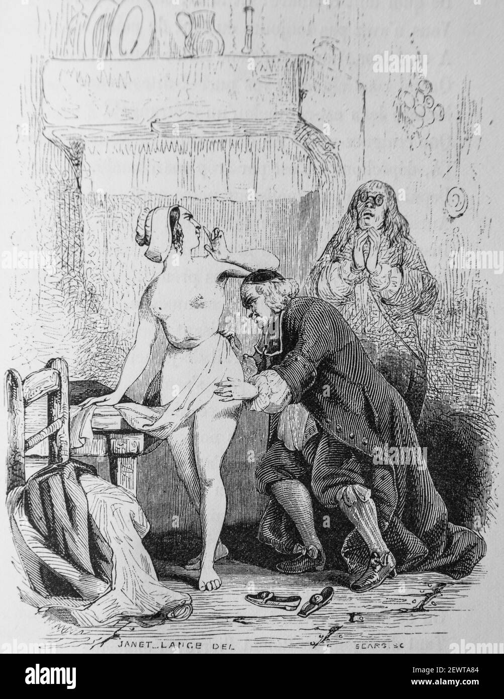 la jument du compere pierre, contes de la fontaine editeur garnier freres 1870 Stockfoto