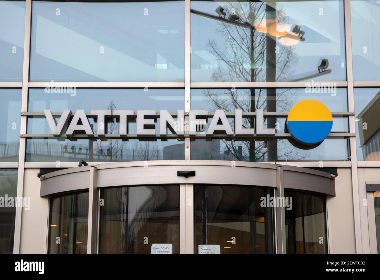 Eingang Vattenfall In Amsterdam Niederlande 3-3-2021 Stockfoto