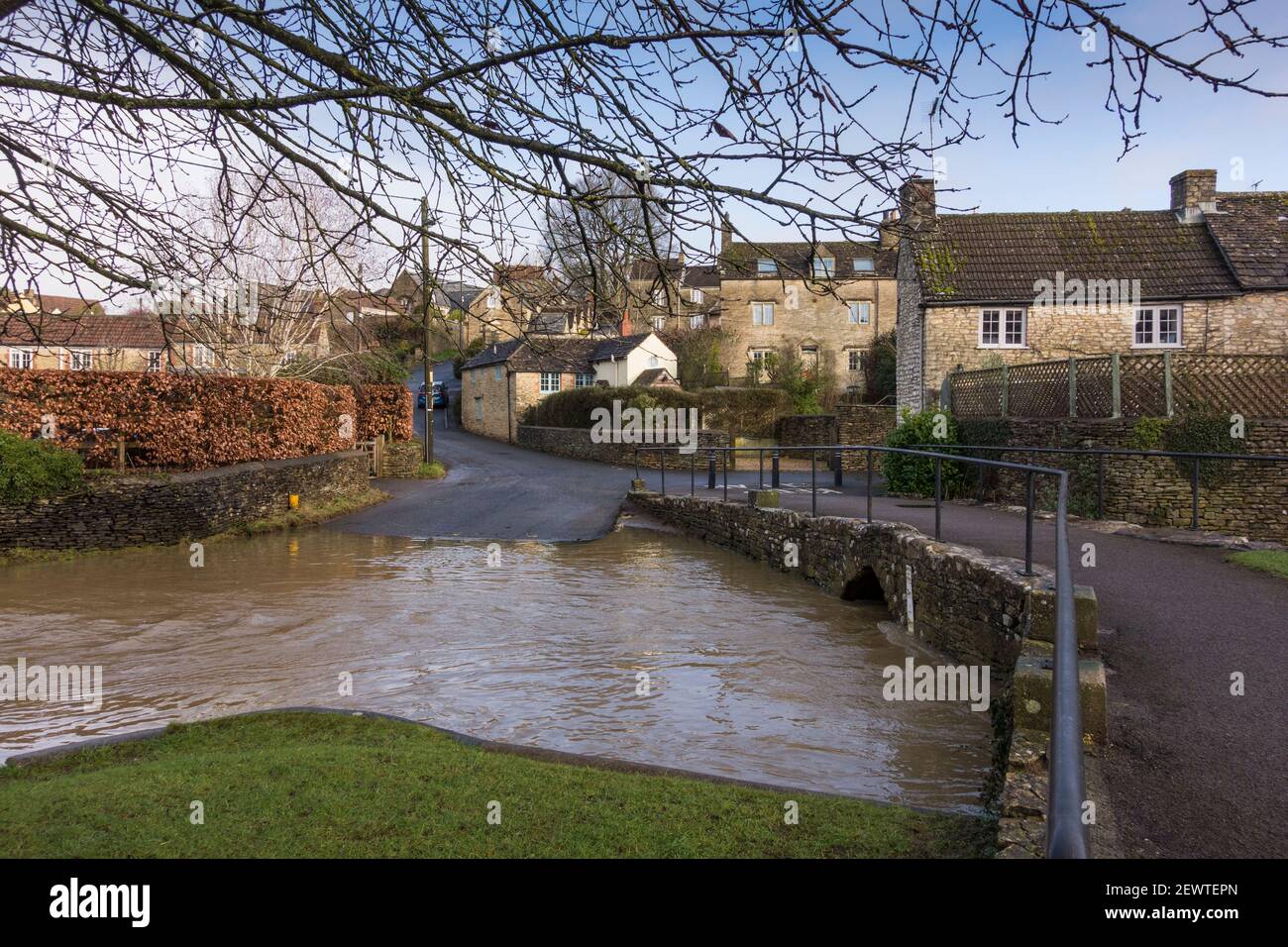 Blick auf Tetbury, Gloucestershire, Großbritannien Stockfoto