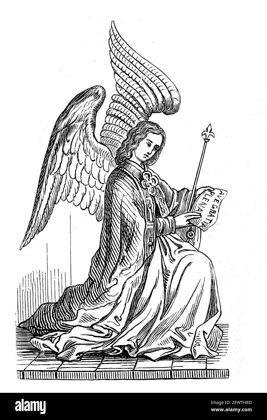 Archangel Drawing Ausgeschnittene Stockfotos Und Bilder Alamy