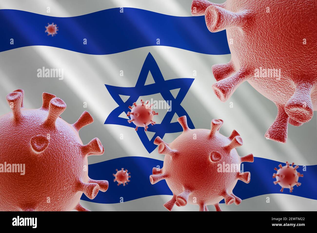 Coronavirus in Israel Stockfoto